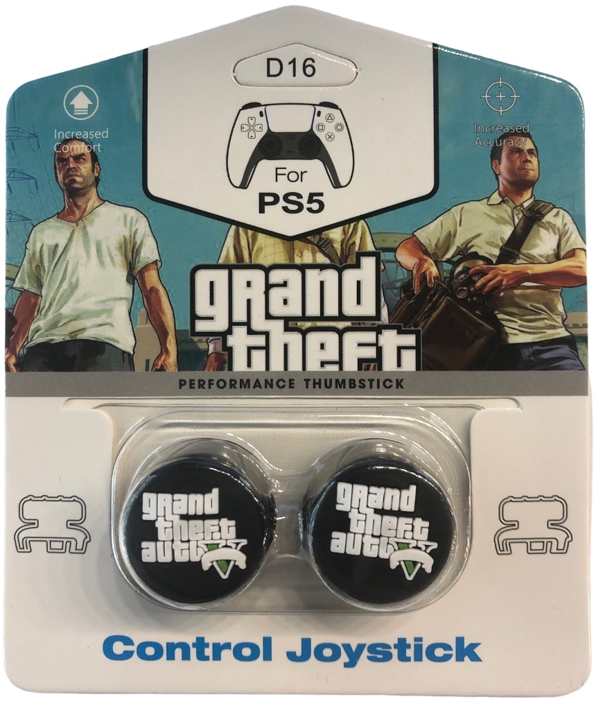 

Накладка на стик NoBrand Thumbstick Grand Theft Auto V Black для PS4/PS5, Черный, Thumbstick