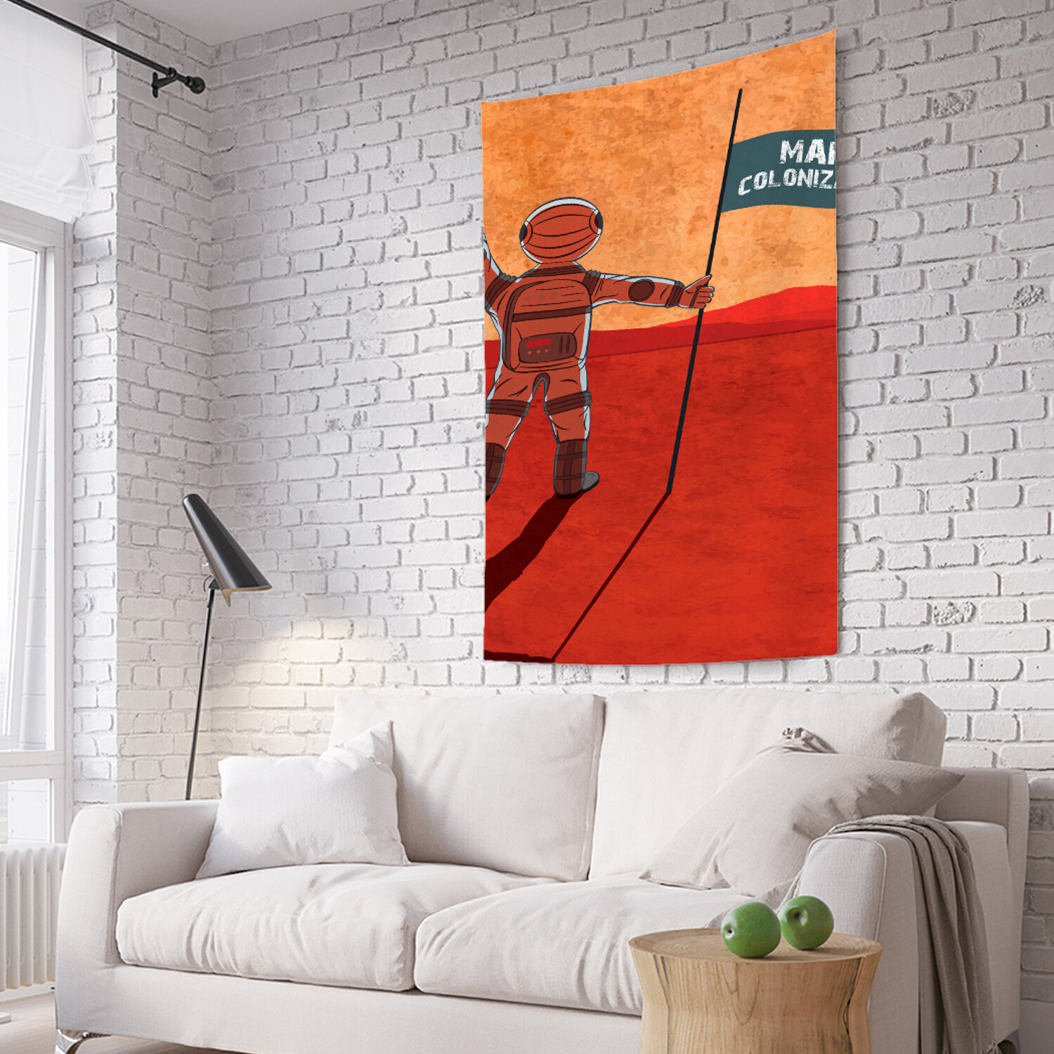 

Вертикальное фотопанно на стену JoyArty Колонизация марса 150x200 см, Колонизация марса