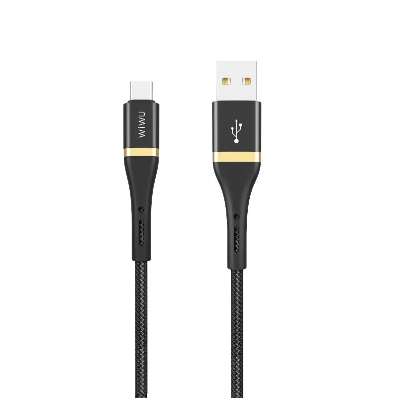 Кабель WIWU Elite Cable ED-101 USB - Type-C 2.4A 1.2m Black