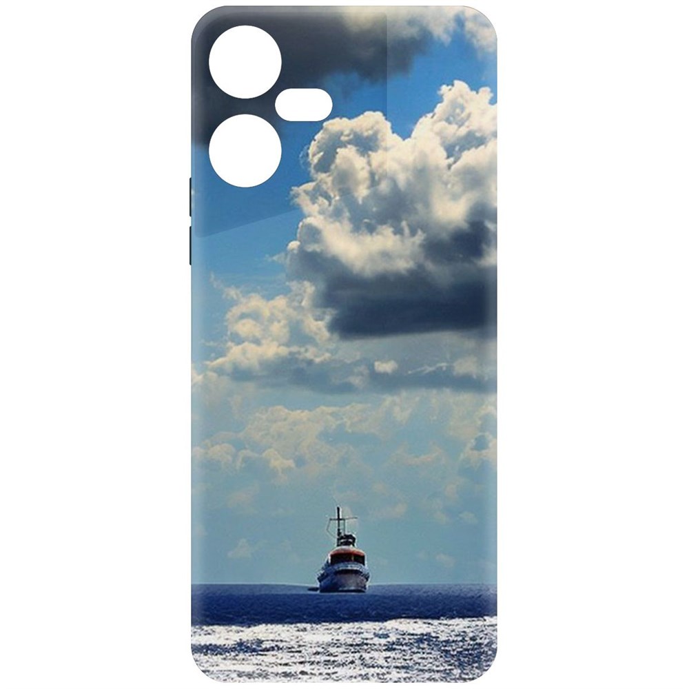 

Чехол-накладка Krutoff Soft Case Море для Tecno Pova Neo 3 черный