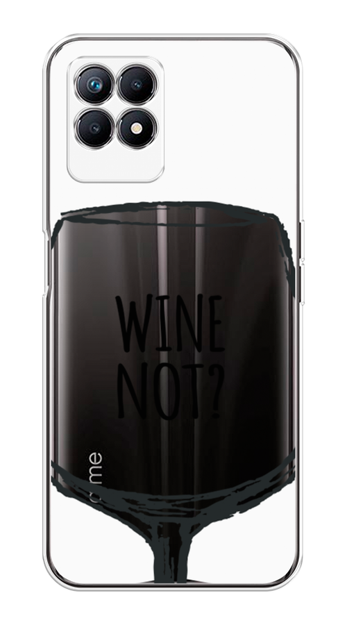 

Чехол на Realme 8i "Wine not white", Белый, 257350-6