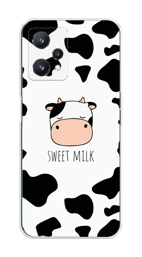 

Чехол на Realme 9 Pro "Sweet milk", Розовый;белый;черный, 258850-1
