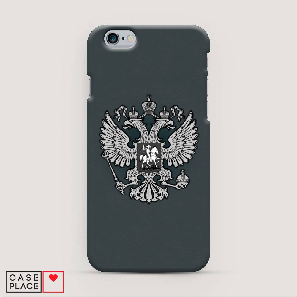 

Пластиковый чехол "Герб России серый" на Apple iPhone 6S, 0104S20-4