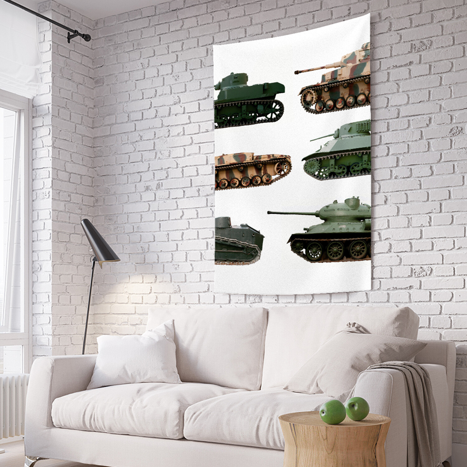 

Вертикальное фотопанно на стену JoyArty Виды танков 150x200 см, Виды танков