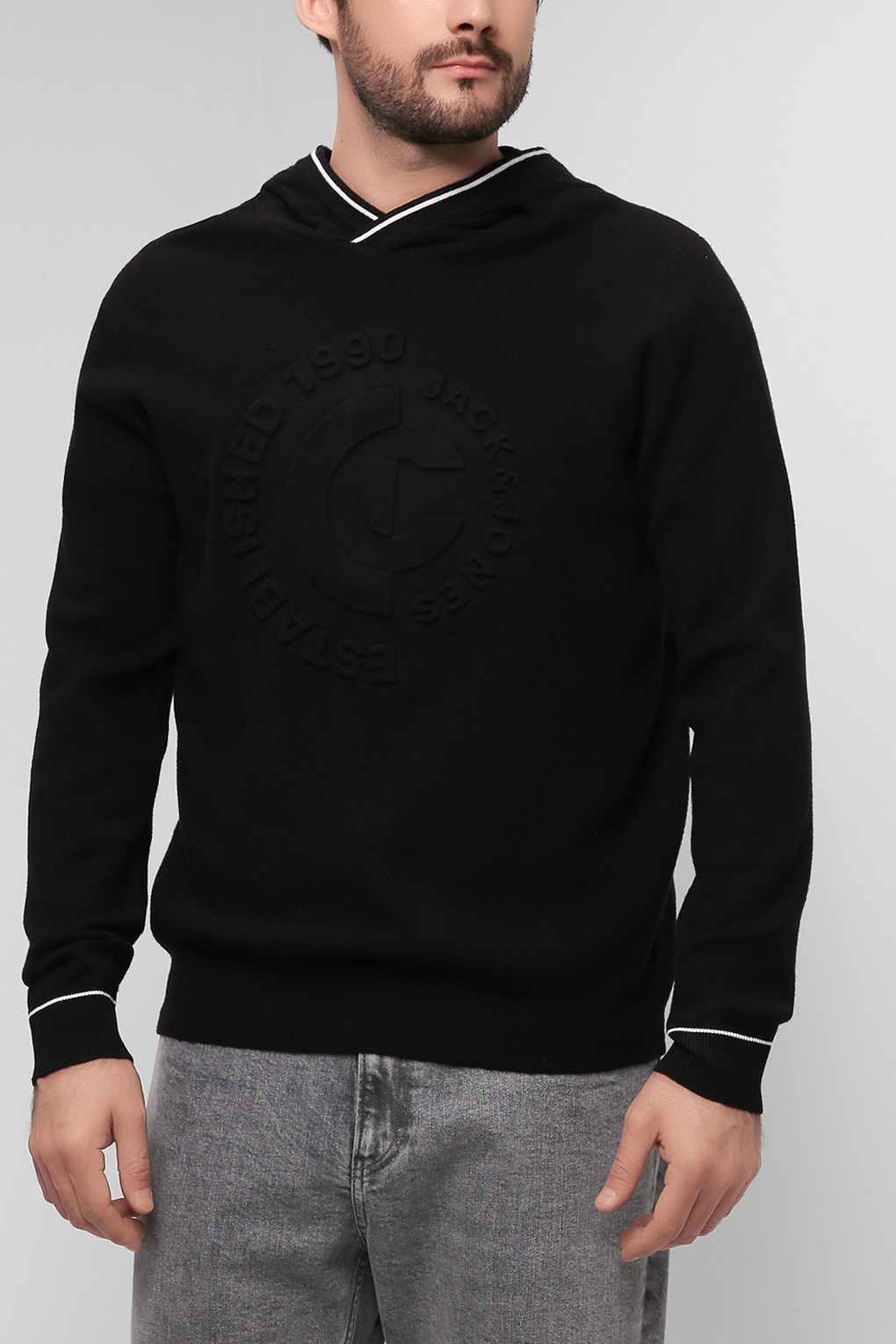 

Джемпер мужской Jack & Jones 12198407 черный M, 12198407