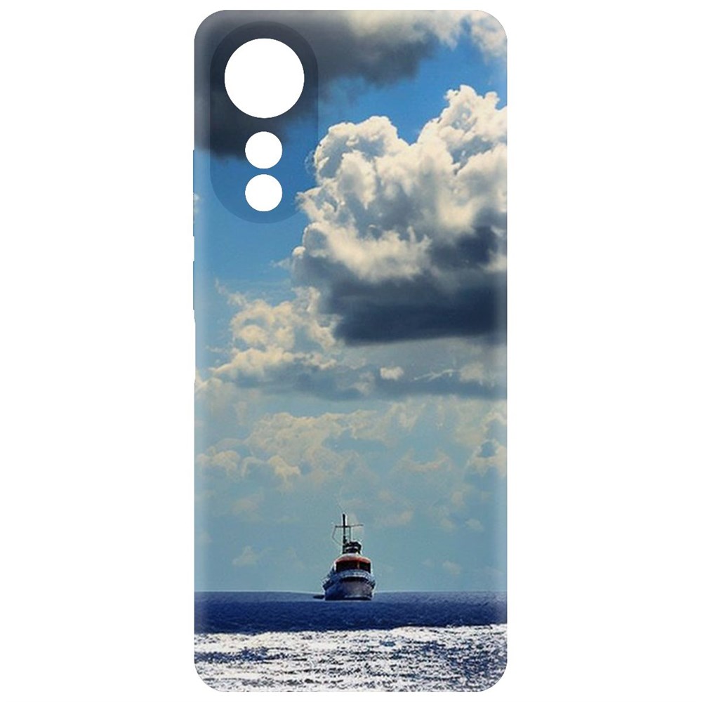 

Чехол-накладка Krutoff Soft Case Море для Oppo A78 4G черный