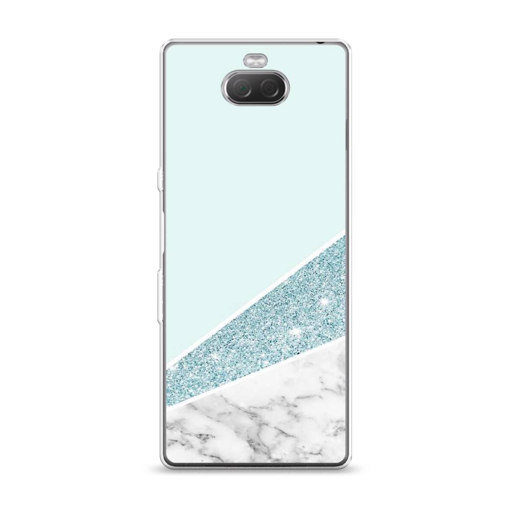 

Чехол Awog на Sony Xperia 10/XA3 "Мрамор с голубыми блестками", Разноцветный, 54050-3