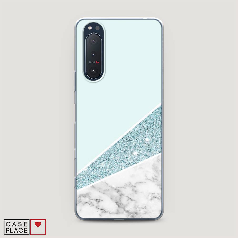 

Чехол Awog на Sony Xperia 5 II "Мрамор с голубыми блестками", Разноцветный, 54750-3