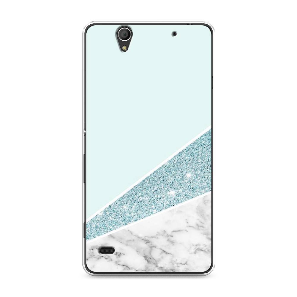

Чехол Awog на Sony Xperia C4 "Мрамор с голубыми блестками", Разноцветный, 52650-3