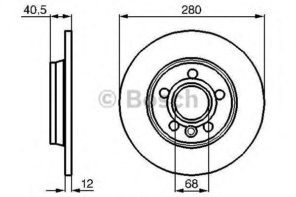 

Диск Тормозной Задний Vw T4 2.8/1.9Td 90> Bosch 0986478871