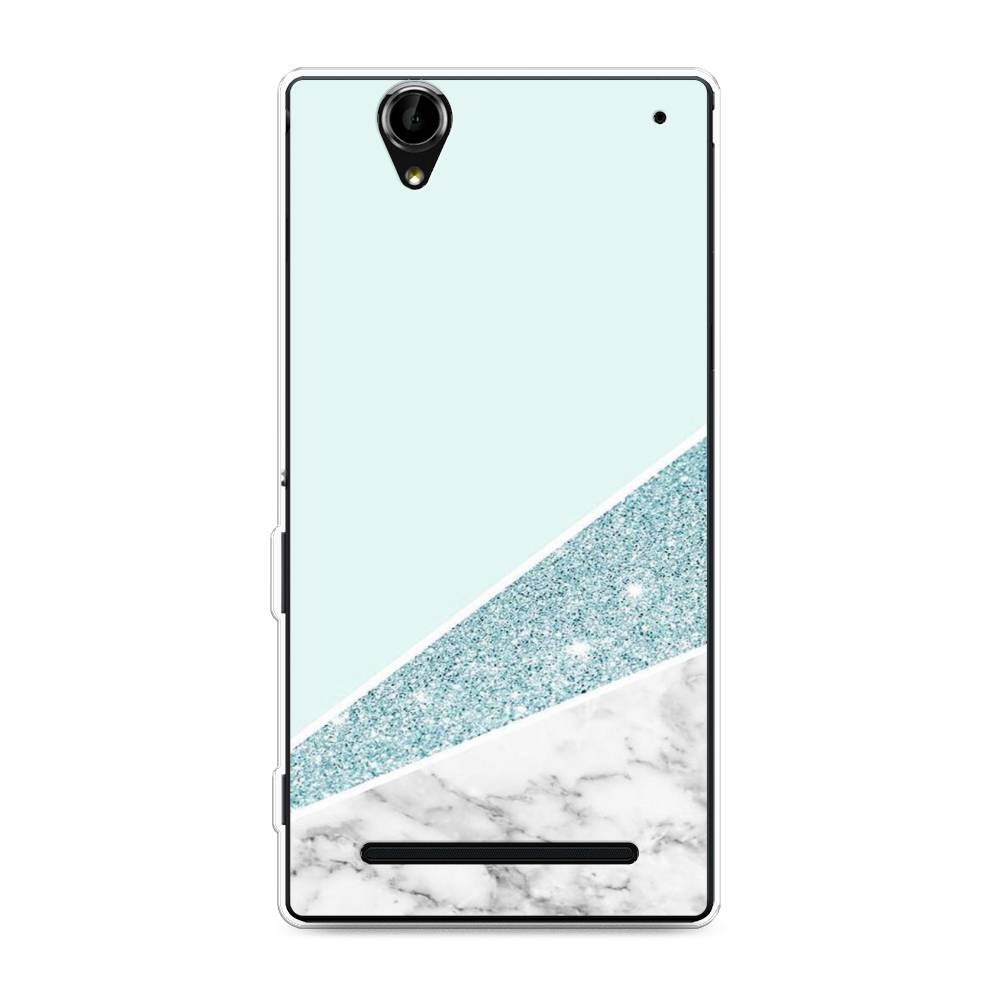 

Чехол Awog на Sony Xperia T2 Ultra "Мрамор с голубыми блестками", Разноцветный, 50950-3