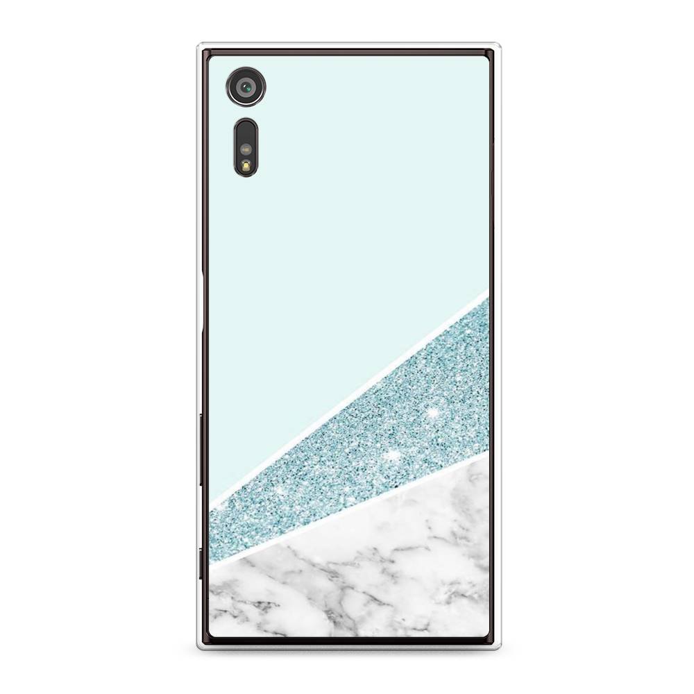

Чехол Awog на Sony Xperia XZ "Мрамор с голубыми блестками", Разноцветный, 51450-3