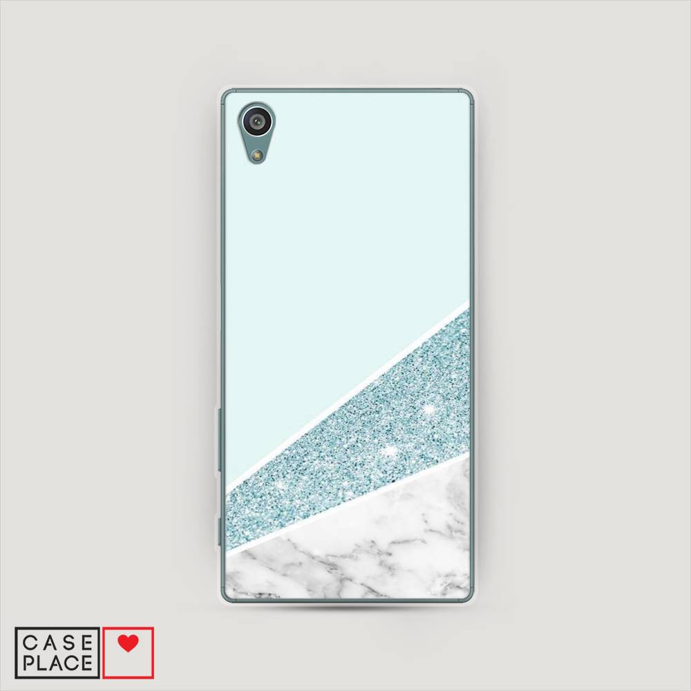 

Чехол Awog на Sony Xperia Z5 "Мрамор с голубыми блестками", Разноцветный, 52150-3