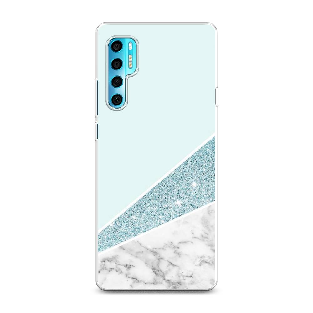 

Чехол Awog на TCL 20 Pro 5G "Мрамор с голубыми блестками", Разноцветный, 290850-3