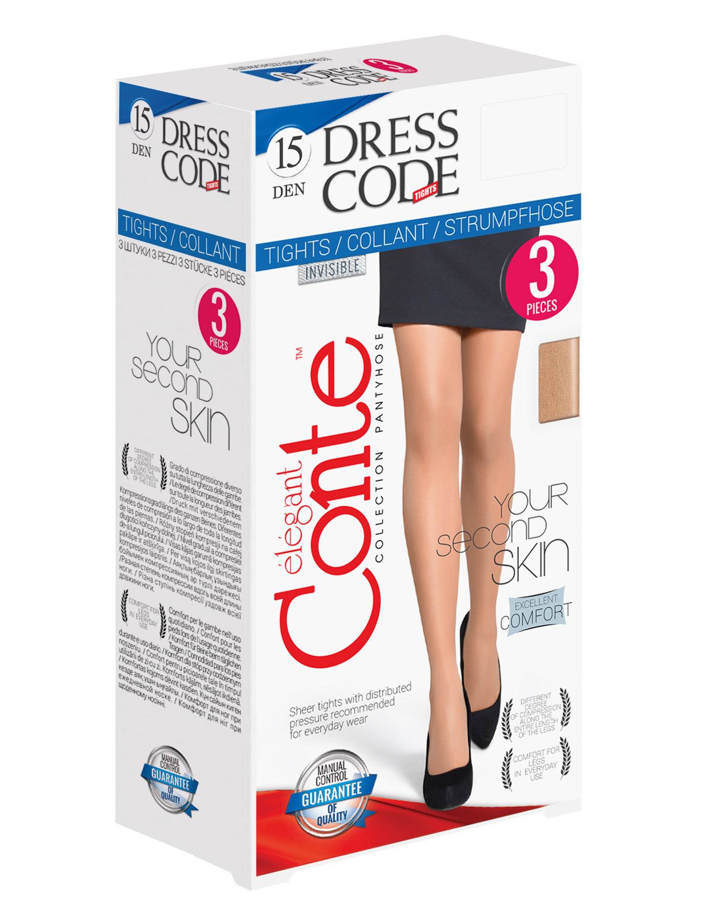 

Комплект колготок женских Conte DRESS CODE 15 3 штуки бронзовых 2, Бронзовый, DRESS CODE 15 (3 штуки)