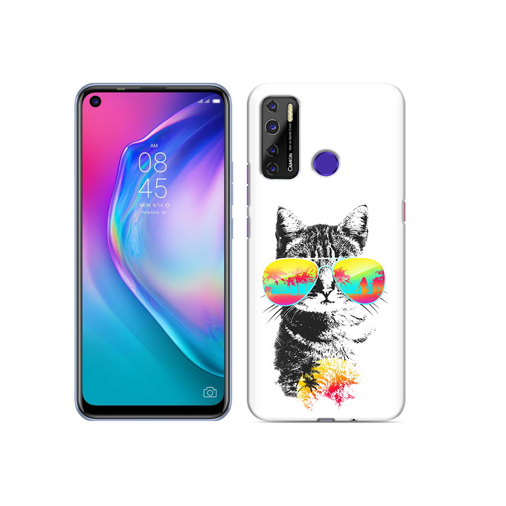

Чехол MyPads Tocco для Tecno Camon 15 крутой кот, Прозрачный, Tocco