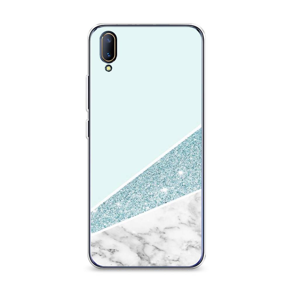 

Чехол Awog на Vivo V11/V11 Pro "Мрамор с голубыми блестками", Разноцветный, 260850-3