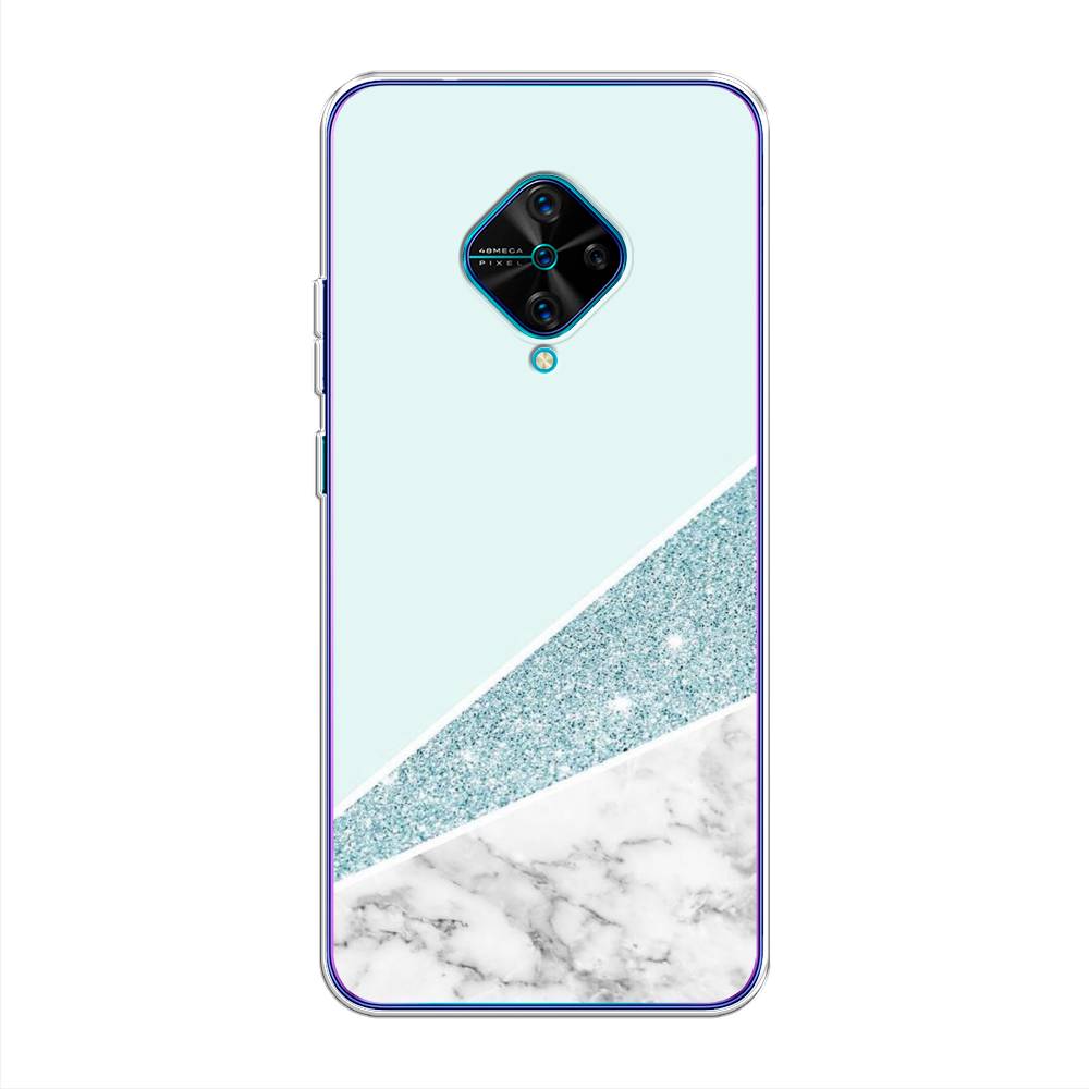 

Чехол Awog на Vivo V17/Y9s "Мрамор с голубыми блестками", Разноцветный, 261550-3