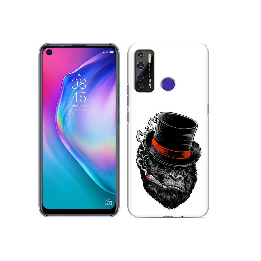 

Чехол MyPads Tocco для Tecno Camon 15 дизайнерская горилла, Прозрачный, Tocco