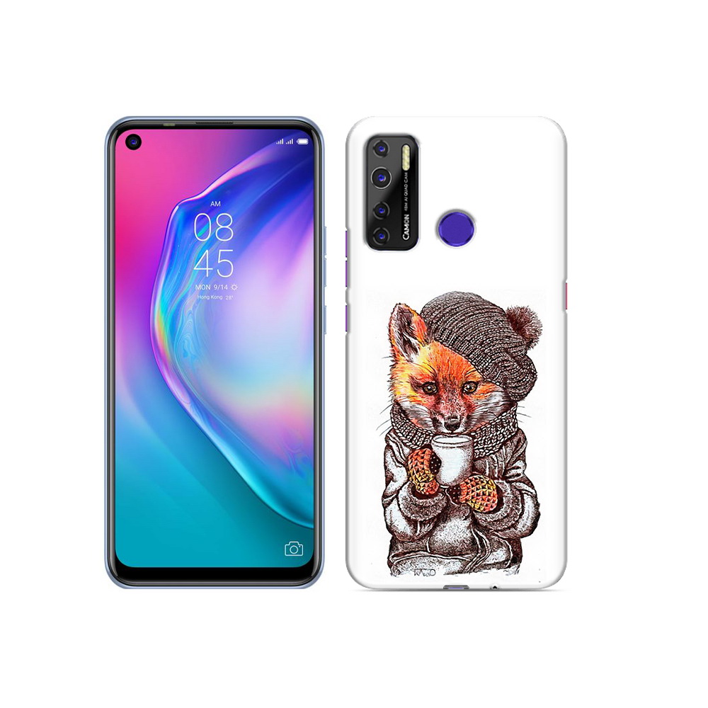 

Чехол MyPads Tocco для Tecno Camon 15 лиса в шапке, Tocco