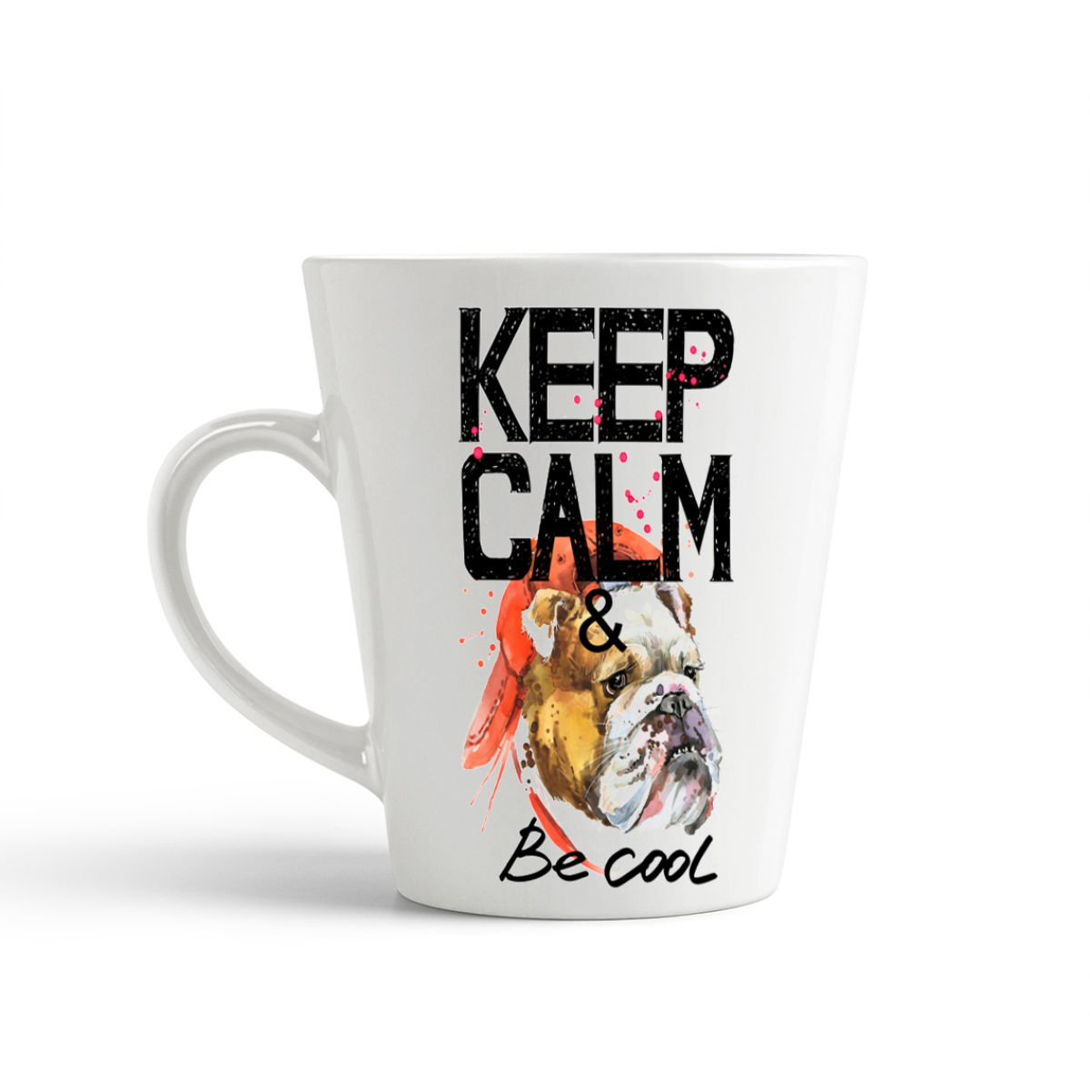 

Конусная кружка CoolPodarok KEEP CALM собака be cool2