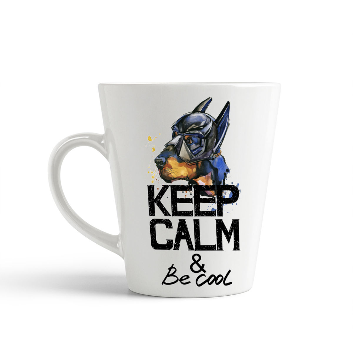 

Конусная кружка CoolPodarok KEEP CALM собака be cool1