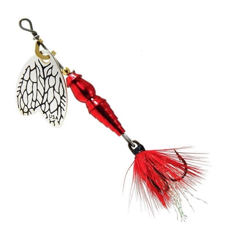 

Блесна THUNDER BUG №2 cherry 7 г Mepps, Красный;серебристый, Thunder Bug