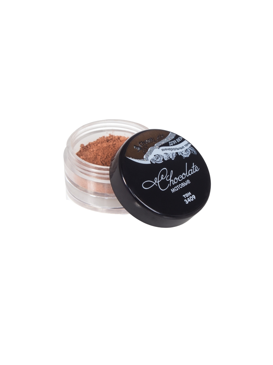 

Тени минеральные для век тон 3409 Chocolate матовые, TM ChocoLatte, 3 мл 1,2гр