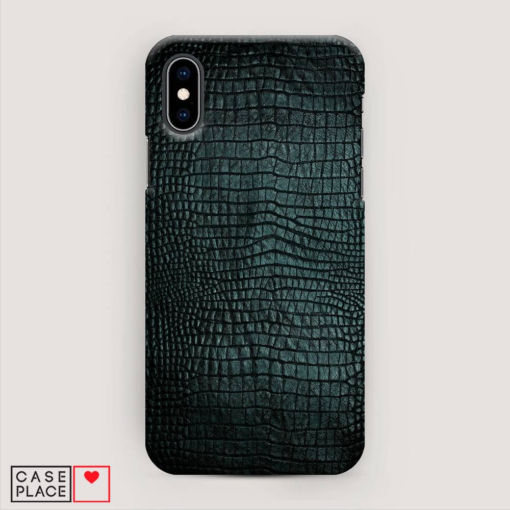 

Пластиковый чехол "Черная змея" на Apple iPhone XS (10S), 11820-2