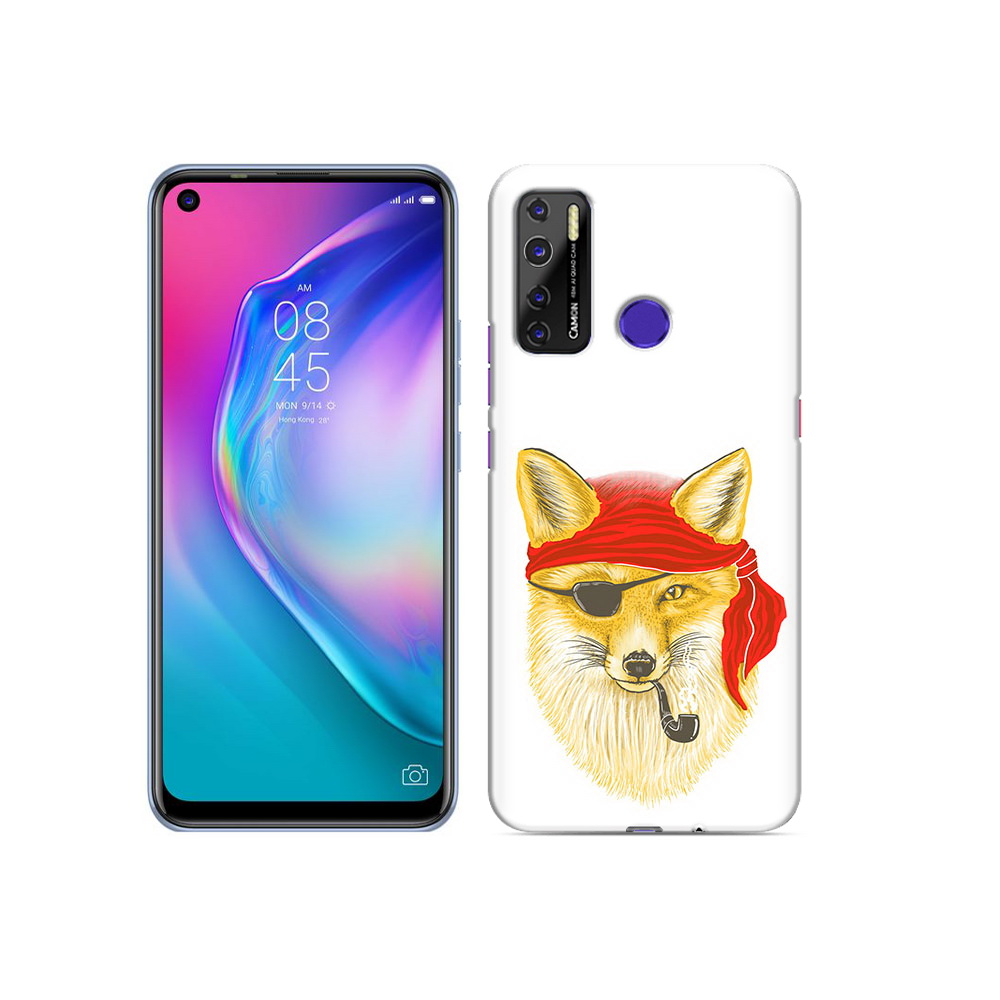 

Чехол MyPads Tocco для Tecno Camon 15 лиса-пират, Прозрачный, Tocco