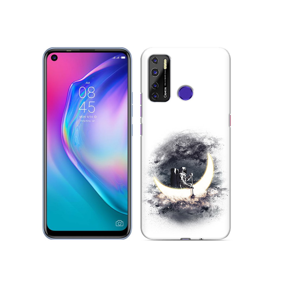 

Чехол MyPads Tocco для Tecno Camon 15 лунный путешественник, Прозрачный, Tocco