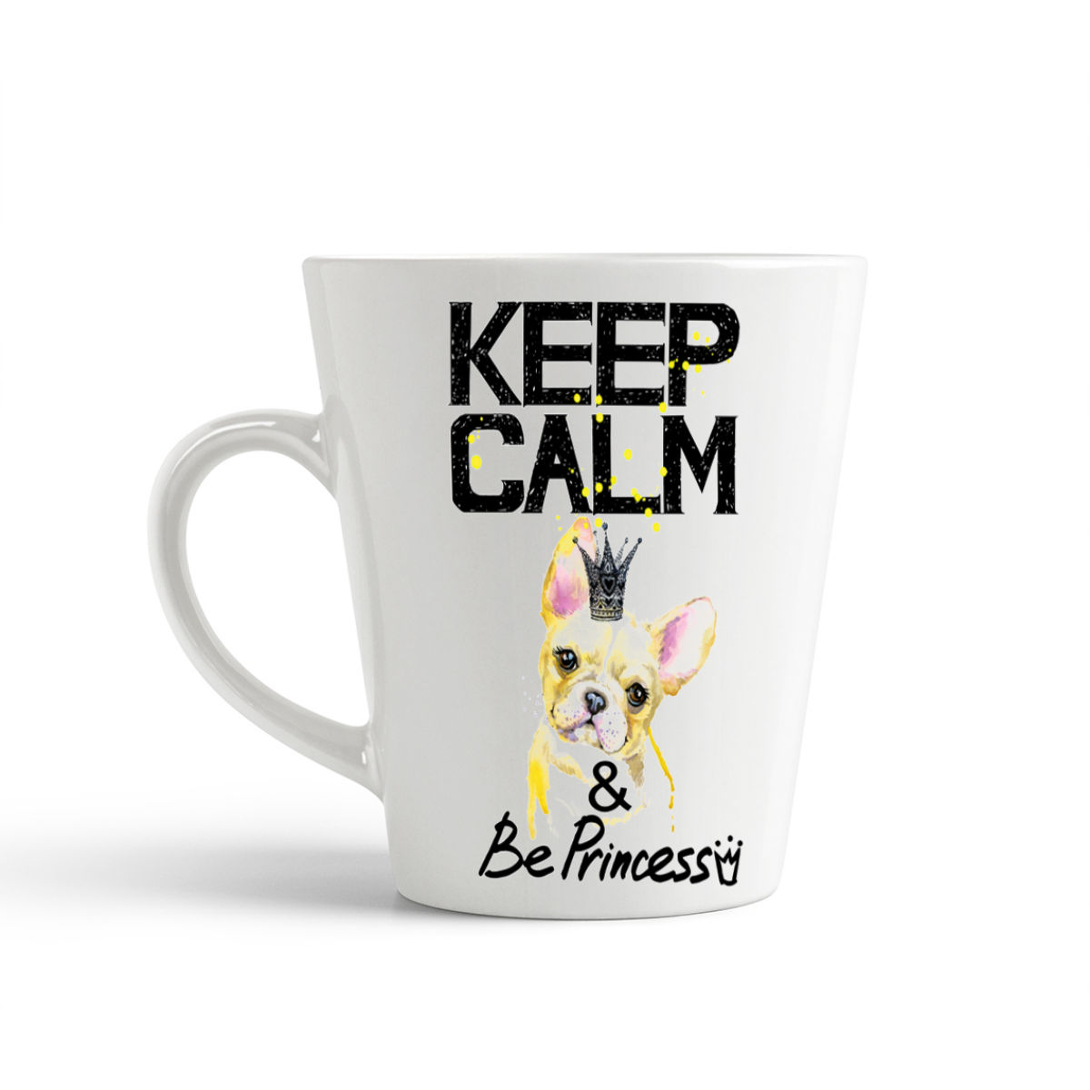 

Конусная кружка CoolPodarok KEEP CALM собака be princess3