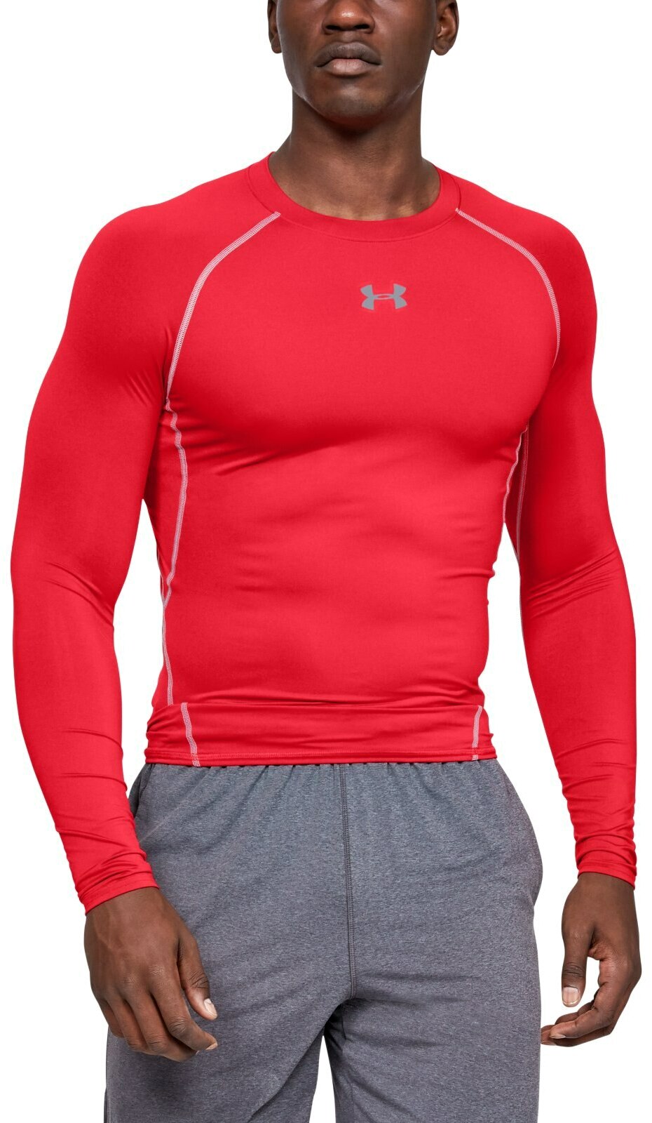 

Лонгслив унисекс Under Armour 1257471-600 красный LG, 1257471-600