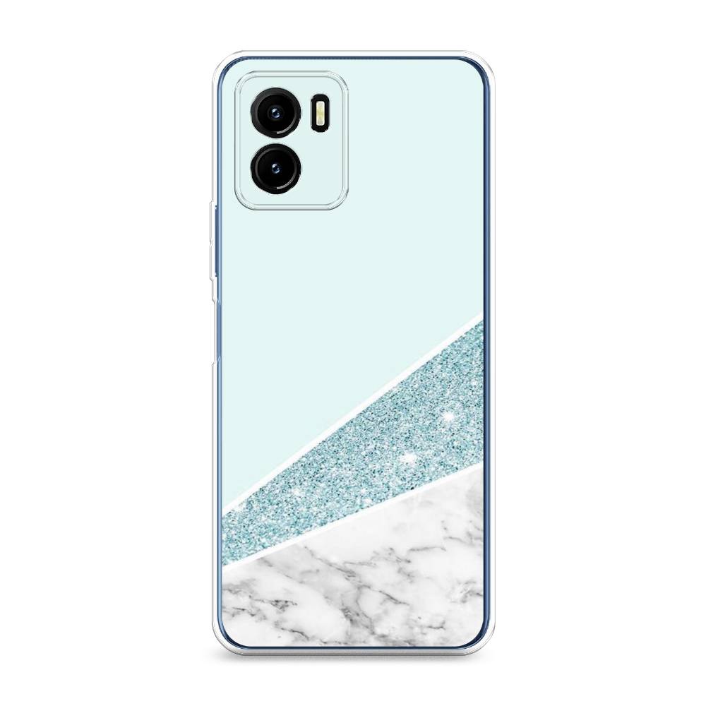 

Чехол Awog на Vivo Y15s "Мрамор с голубыми блестками", Разноцветный, 265650-3