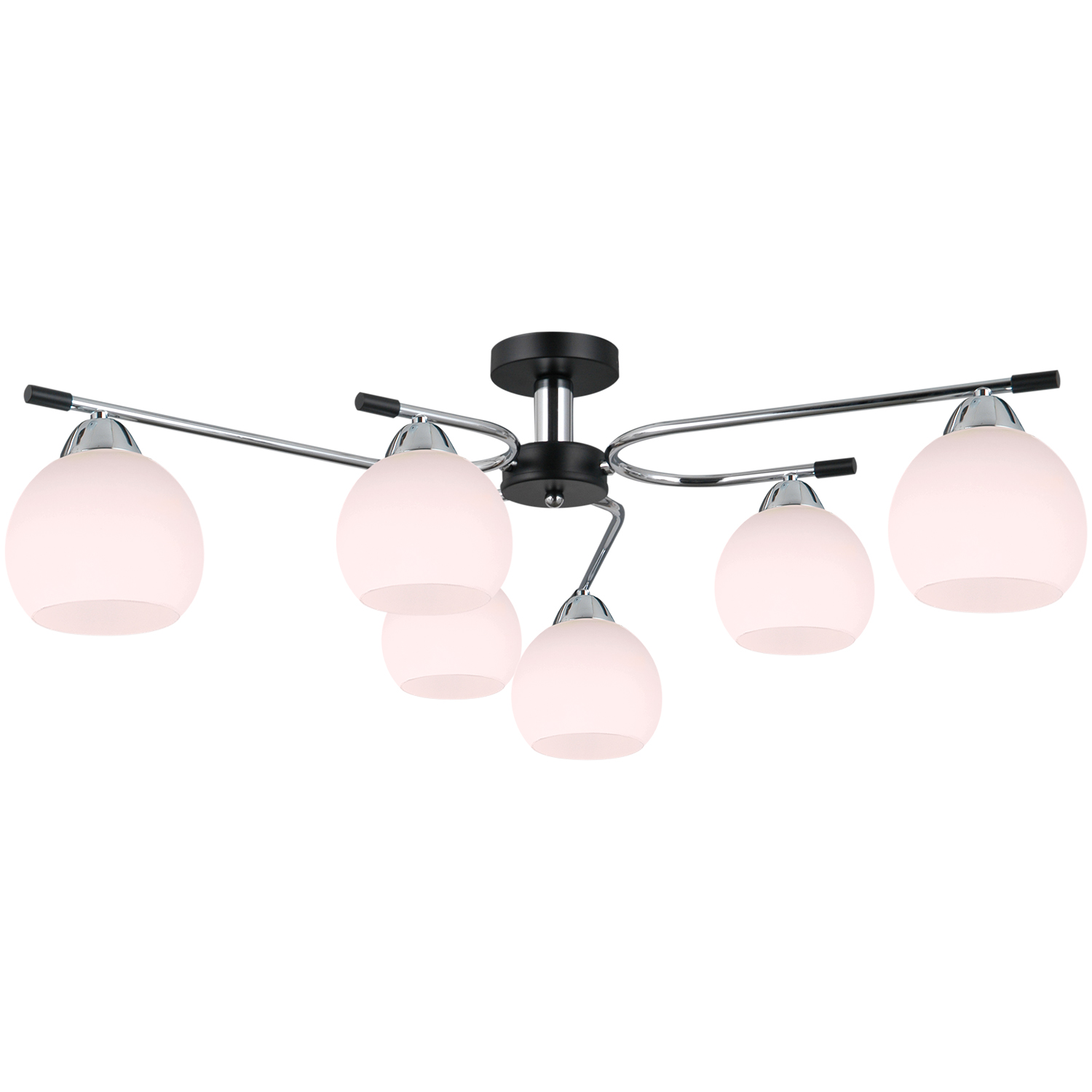 

Люстра потолочная illumico IL0638-6CSQ-24 CR BK LIBRA