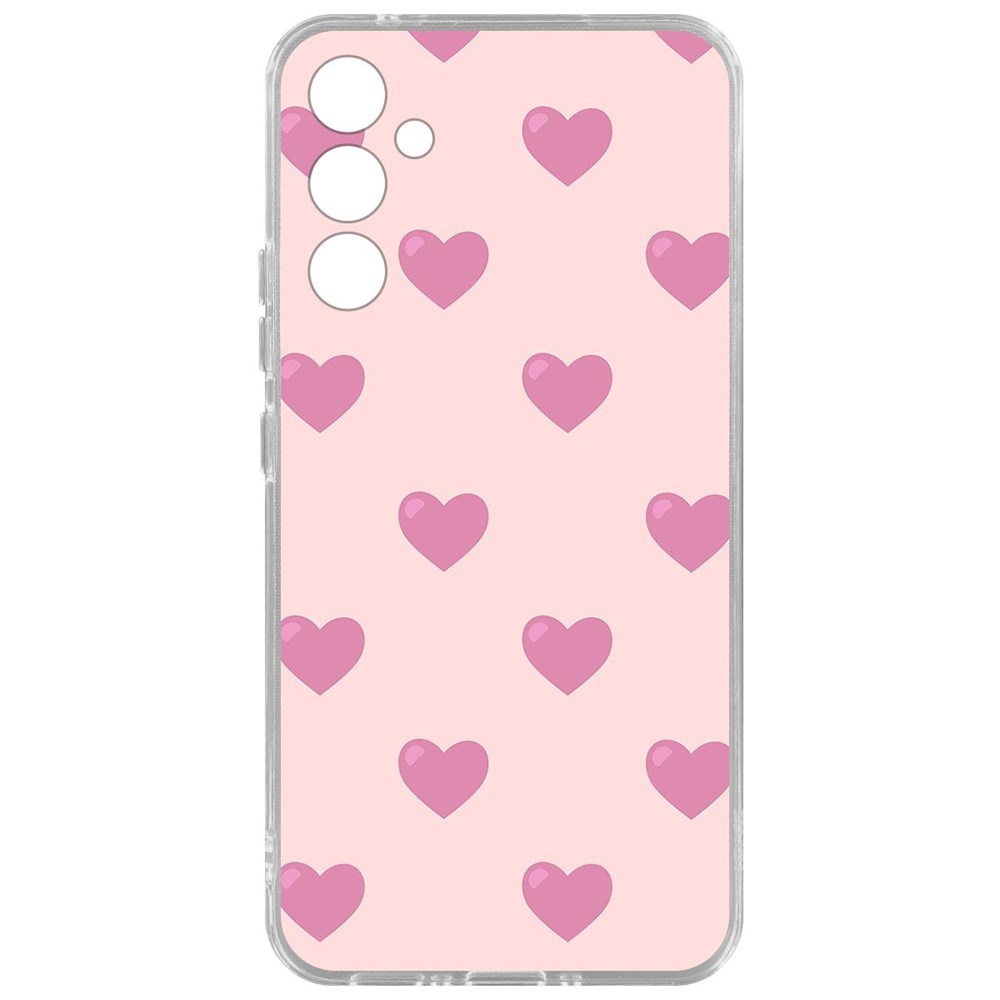 

Чехол-накладка Krutoff Clear Case Пурпурные сердца для Samsung Galaxy A34 5G, Прозрачный