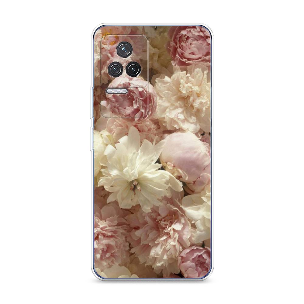 

Чехол Awog на Xiaomi Redmi K50 "Пионы светлые", Разноцветный, 312250-8
