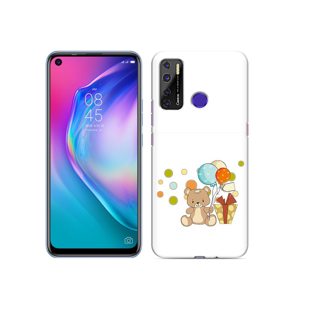 

Чехол MyPads Tocco для Tecno Camon 15 медвеженок с подарком, Прозрачный, Tocco