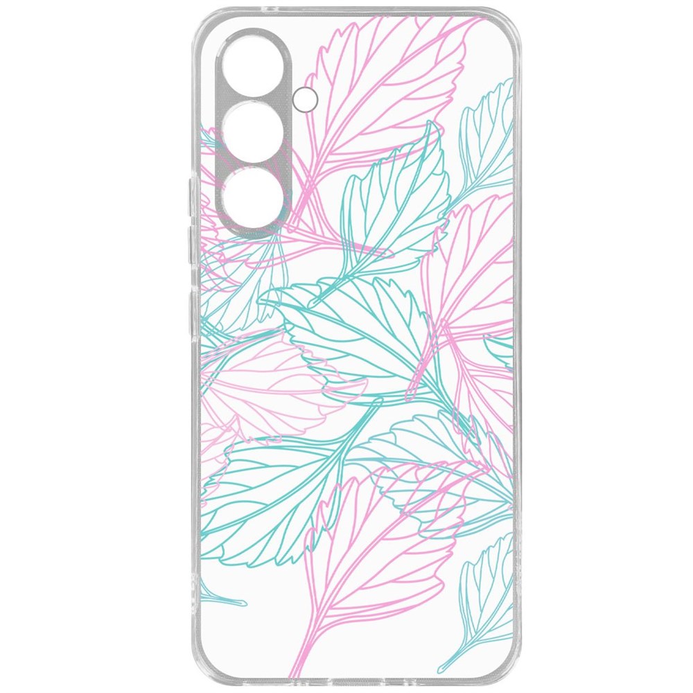 

Чехол-накладка Krutoff Clear Case Листья паттерн для Samsung Galaxy A54 5G, Прозрачный