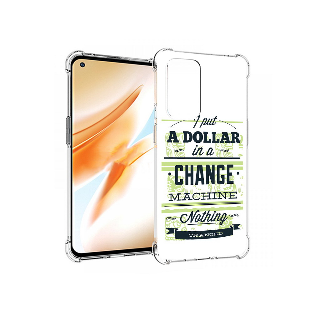 

Чехол MyPads Tocco для OnePlus 9 Pro доллар надпись (PT159597.127.336), Прозрачный, Tocco