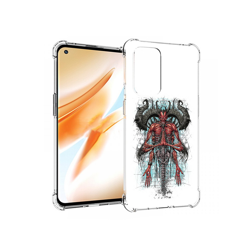 

Чехол MyPads Tocco для OnePlus 9 Pro дьявол (PT159597.127.340), Прозрачный, Tocco
