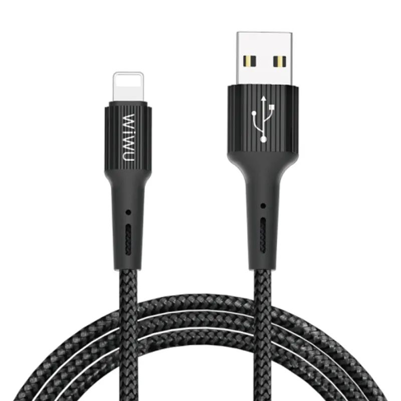 Кабель WiWU G30 USB - Lightning Data Sync Charging Cable 1.2m Black 100043411781