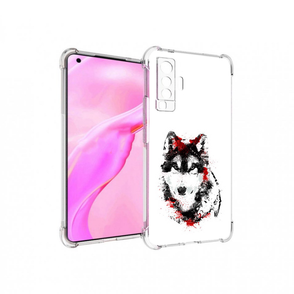 

Чехол MyPads Tocco для Vivo X50 кровавый волк (PT226969.391.416), Прозрачный, Tocco