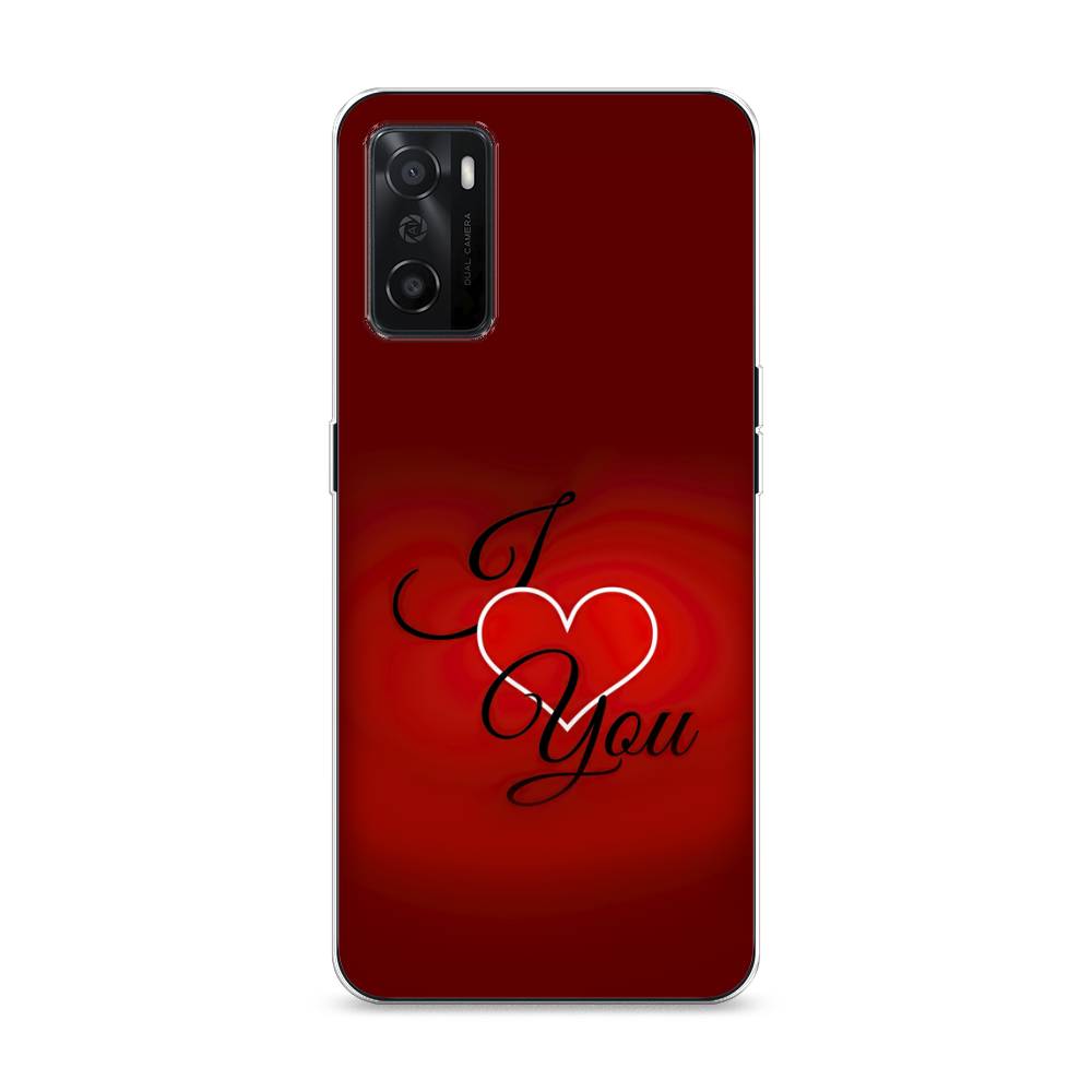 фото Силиконовый чехол "i love you 3" на oppo a55s 5g awog