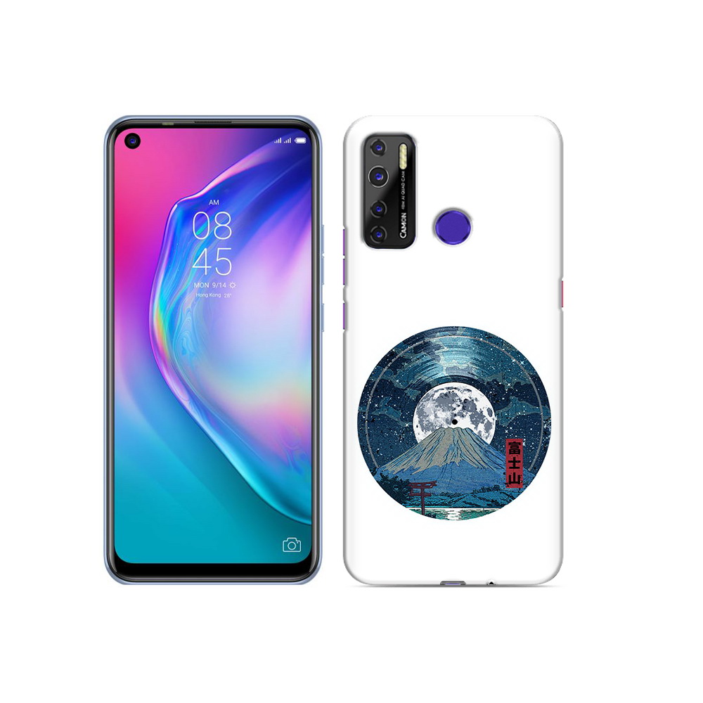 

Чехол MyPads Tocco для Tecno Camon 15 нарисованная виниловая гора с луной, Прозрачный, Tocco