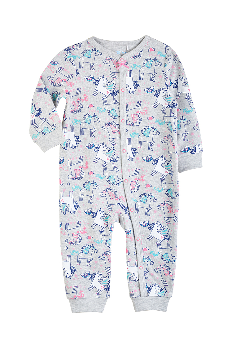 фото Комбинезон детский повседневный kari baby ss21b06700301 серый р.74