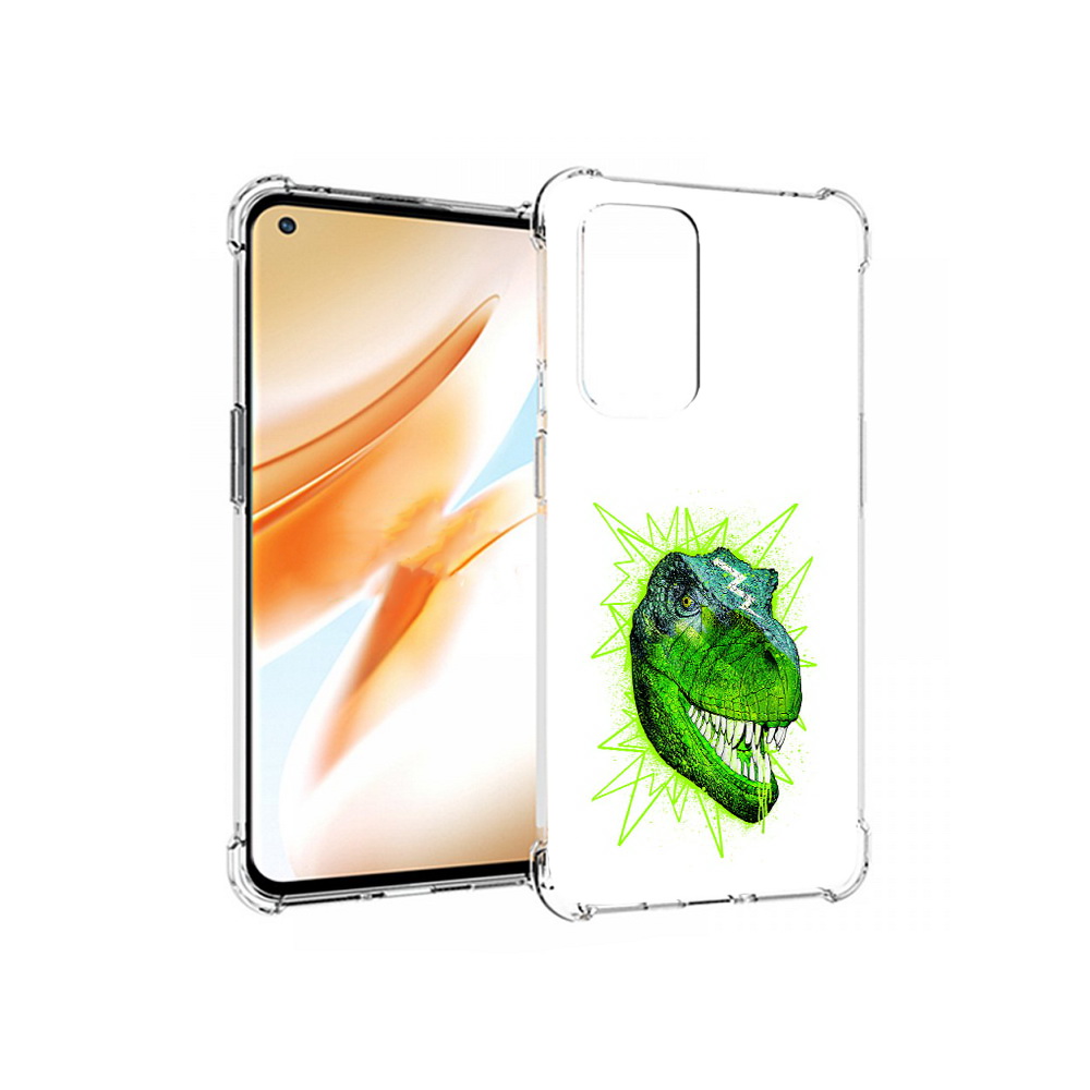 

Чехол MyPads Tocco для OnePlus 9 Pro зеленый динозавр (PT159597.127.358), Прозрачный, Tocco