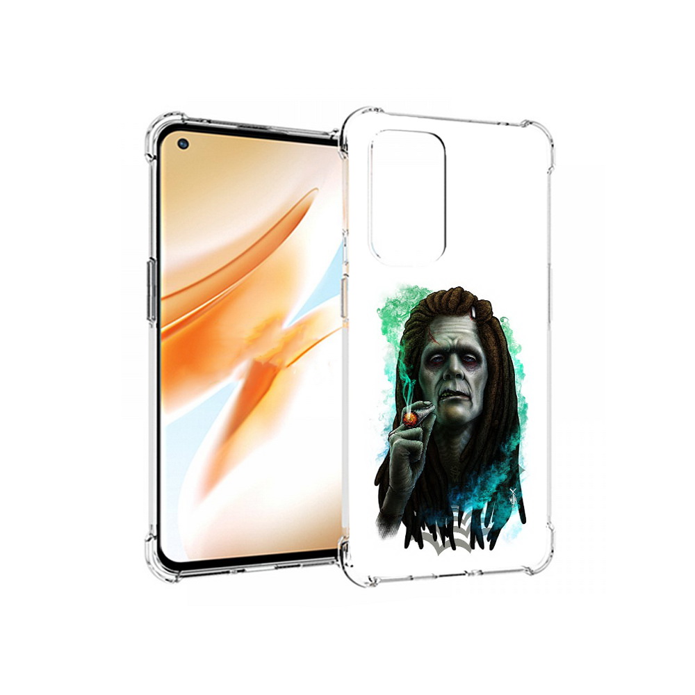 

Чехол MyPads Tocco для OnePlus 9 Pro зеленый мужчина с сигаретой (PT159597.127.360), Прозрачный, Tocco