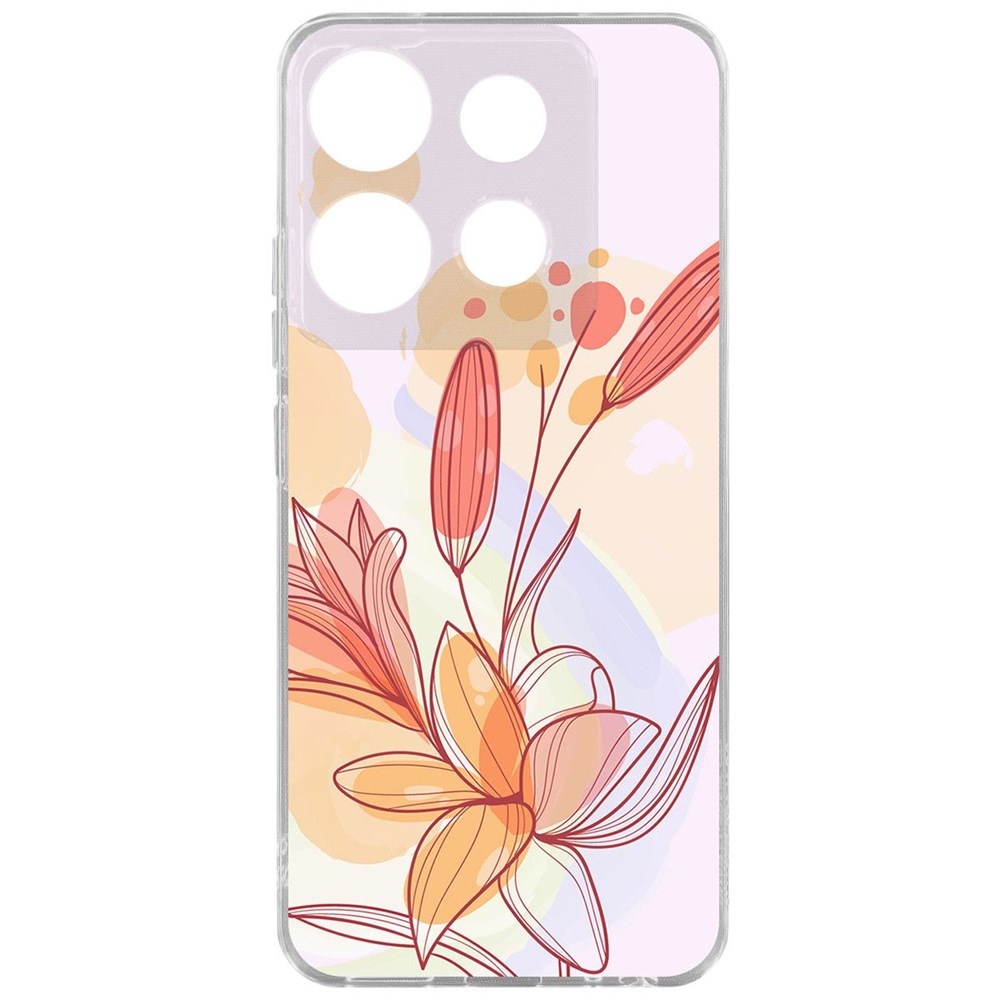 

Чехол-накладка Krutoff Clear Case Фантазия для TECNO POP 7 Pro