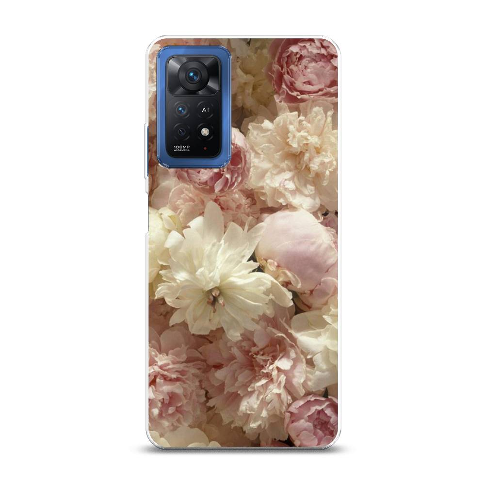 

Чехол Awog на Xiaomi Redmi Note 11 Pro/11 Pro 5G/11E Pro "Пионы светлые", Разноцветный, 314750-8